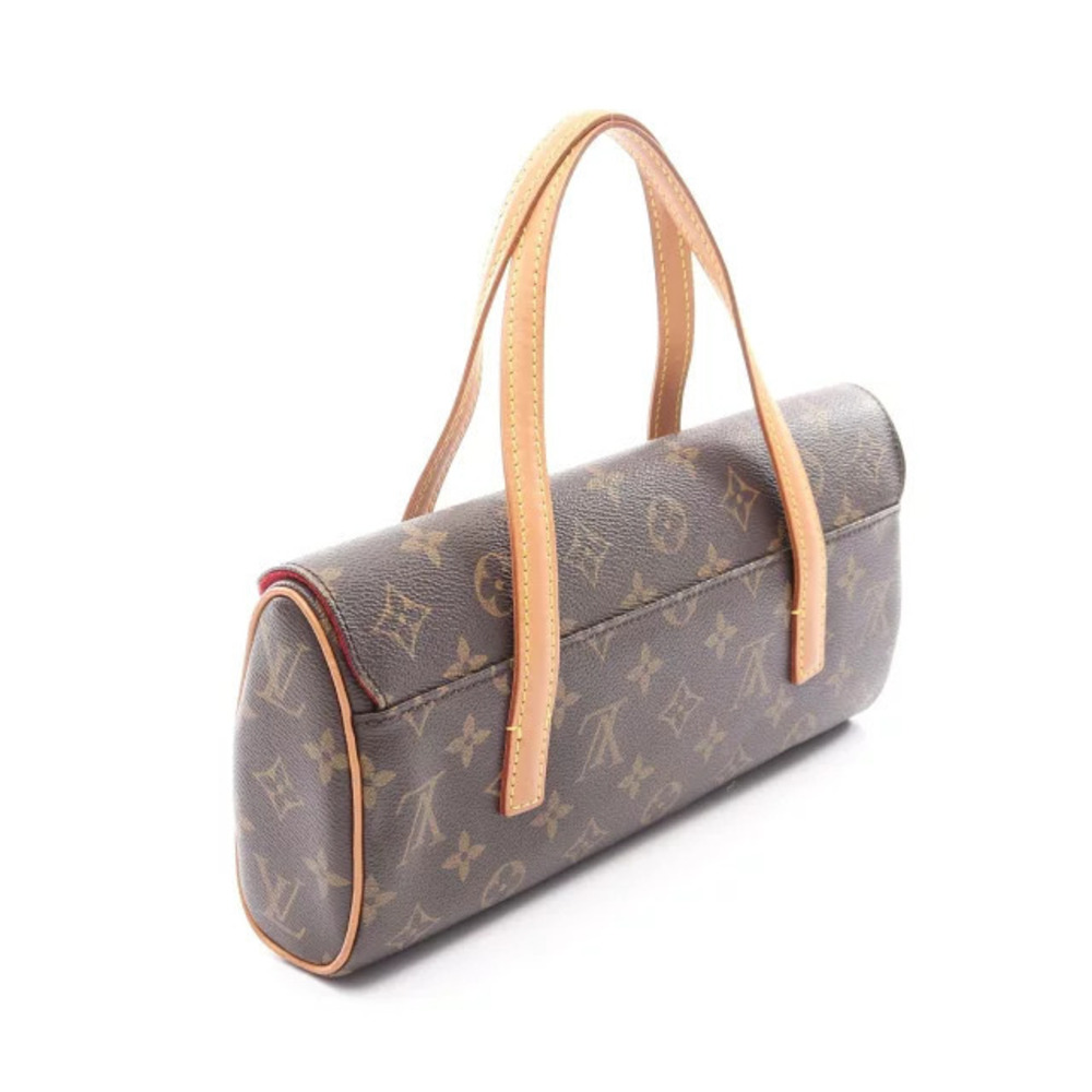 Louis Vuitton canvas leather brown Sonatine Monogram handbag